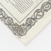  kaart van Savannah en Charleston (1855) Fleece Deken (Hoek)