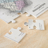  kaart van Savannah en Charleston (1855) Legpuzzel (Zijkant)