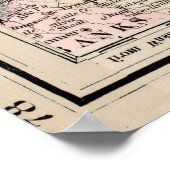  kaart van Savannah GA (1877) Poster (Hoek)