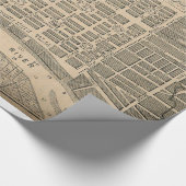 kaart van Savannah Georgia (1818) Cadeaupapier (Hoek)