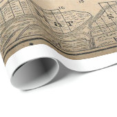 kaart van Savannah Georgia (1818) Cadeaupapier (Rol Hoek)