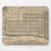 kaart van Savannah Georgia (1818) Muismat (Voorkant)