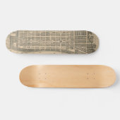 kaart van Savannah Georgia (1818) Skateboard (Horizontaal)
