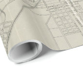  kaart van Savannah Georgia (1917) Cadeaupapier (Rol Hoek)