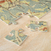  kaart van Savannah Georgia (1942) Legpuzzel (Zijkant)