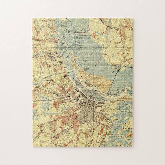  kaart van Savannah Georgia (1942) Legpuzzel (Verticaal)