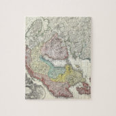  kaart van Scandinavië (1730) Legpuzzel (Verticaal)