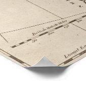 kaart van Scandinavië (1800) Poster (Hoek)