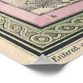 kaart van Scandinavië (1850) Poster (Hoek)