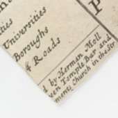 kaart van Schotland (1718) Fleece Deken (Hoek)