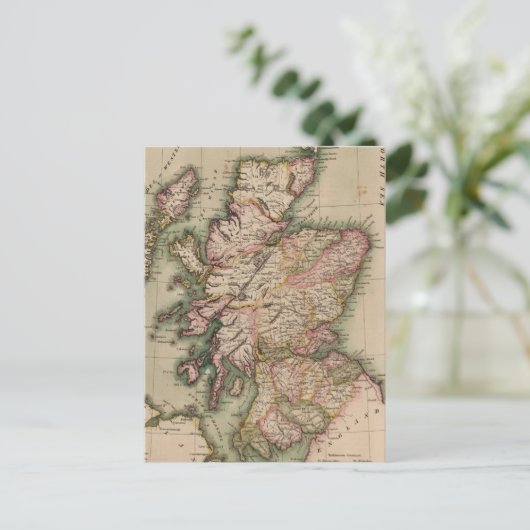  kaart van Schotland (1814) (Staand voorkant)