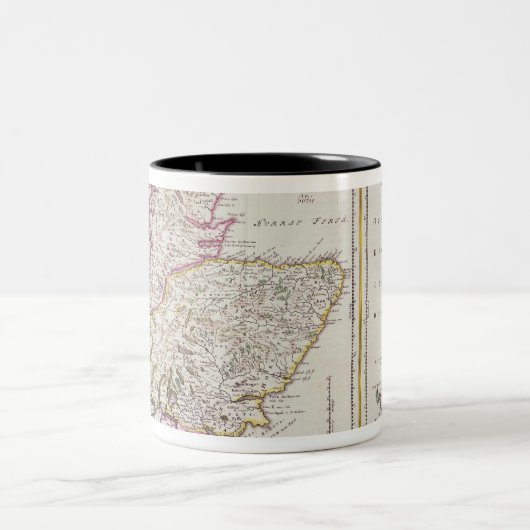 Kaart van Schotland, c.1700 Tweekleurige Koffiemok (Center)