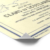 Kaart van Schotland in 1899 met Schotse klans Poster (Hoek)