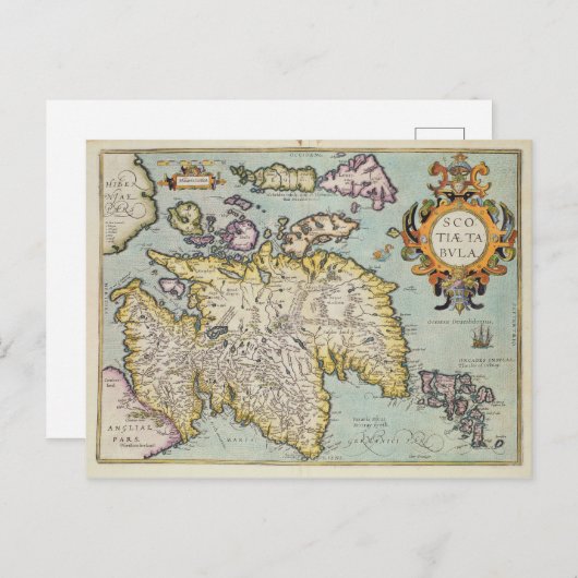 Kaart van Schotland | Miliaria Scotia (Voorkant / Achterkant)