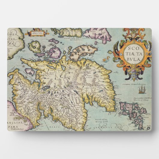 Kaart van Schotland | Miliaria Scotia Fotoplaat (voorkant)