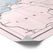 Kaart van Schotland Poster (Hoek)