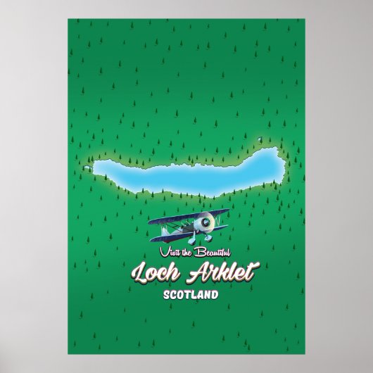 kaart van Schotland  Poster (Voorkant)