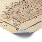 Kaart van Scott County, Minnesota Poster (Hoek)