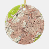  kaart van Scranton Pennsylvania (1947) Keramisch Ornament (Voorkant)