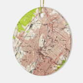  kaart van Scranton Pennsylvania (1947) Keramisch Ornament (Links)