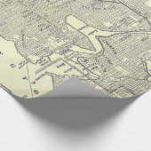  kaart van Seattle (1914) Cadeaupapier (Hoek)