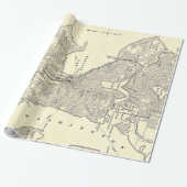  kaart van Seattle (1914) Cadeaupapier (Uitgerold)