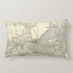  kaart van Seattle (1914) Kussen
