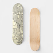  kaart van Seattle (1914) Skateboard (Voorkant)