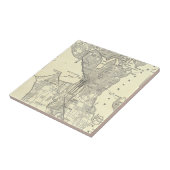  kaart van Seattle (1914) Tegeltje (Zijkant)