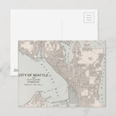 kaart van Seattle Washington (1901) (Voorkant / Achterkant)