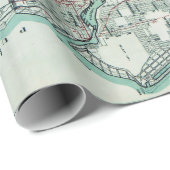 kaart van Seattle Washington Cadeaupapier (Rol Hoek)