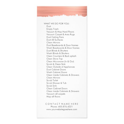  Kaart van servicemenu-rack (Achterkant)