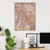 kaart van Servië (1905) Poster (Thuiskantoor)