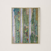 Kaart van Sevilla, Cadiz en Malaga uit 'Civitates' Legpuzzel (Verticaal)