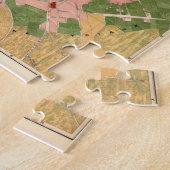  kaart van Sevilla, Spanje (1918) Legpuzzel (Zijkant)