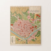  kaart van Sevilla, Spanje (1918) Legpuzzel (Verticaal)