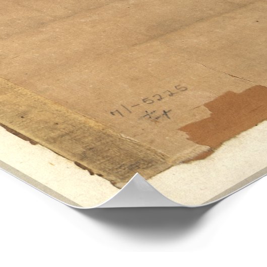 Kaart van Shanghai, China (1884) Poster (Hoek)