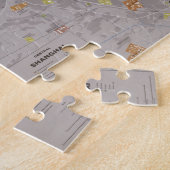 Kaart van Shanghai China (1983) Legpuzzel (Zijkant)