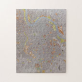 Kaart van Shanghai China (1983) Legpuzzel (Verticaal)