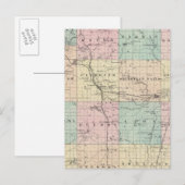 Kaart van Sheboygan County, staat Wisconsin (Voorkant / Achterkant)