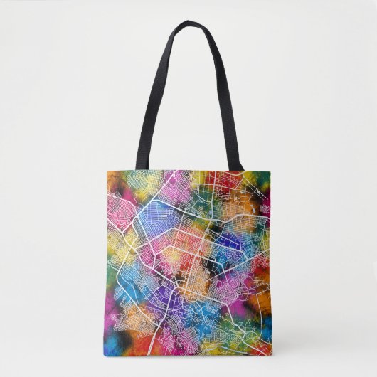 Kaart van Shymkent Kazachstan Tote Bag (Voorkant)