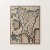  kaart van Sicilië (1619) Legpuzzel (Verticaal)