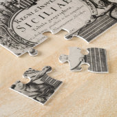  kaart van Sicilië (1747) Legpuzzel (Zijkant)