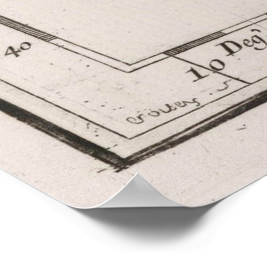  kaart van Sicilië (1764) Poster (Hoek)