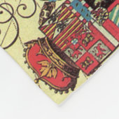  kaart van Sicilië (jaren 1600) Fleece Deken (Hoek)