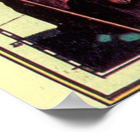 kaart van Sicilië (jaren 1600) Poster (Hoek)