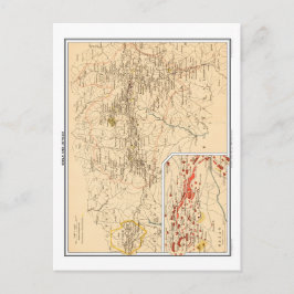 Kaart van Simla en Jutogh, Brits India.