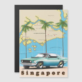 kaart van Singapore (Voorkant / Achterkant)