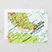 Kaart van Singapore (Voorkant / Achterkant)