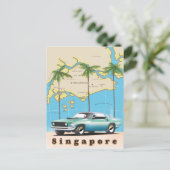 kaart van Singapore (Staand voorkant)